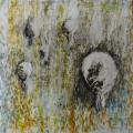 Schwebend |  50x50 &Ouml;lpastellkreide | 240&euro;